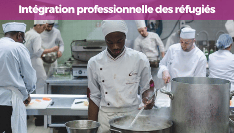 Sésame, un programme de formation au métier de commis de cuisine destiné aux réfugiés