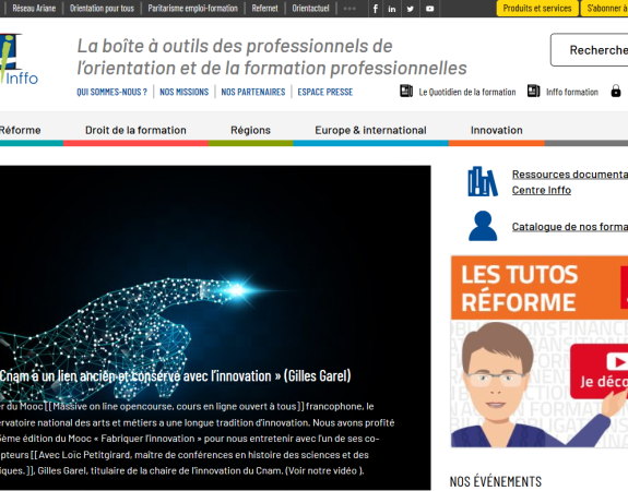 Centre Inffo lance un site unique regroupant tous ses services